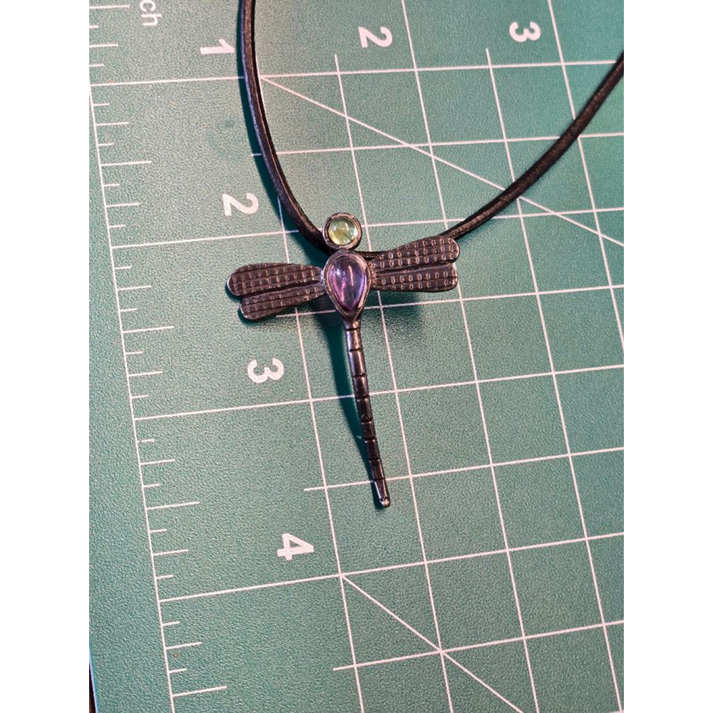 Women's vintage 925 citlali mex Dragonfly Necklace - Picture 7 of 8